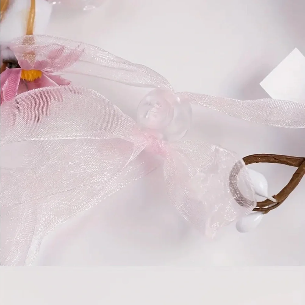 Small Pet Pink Floral Headband or Collar Photo Prop for Dog or Cat